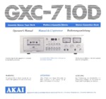 Akai GXC 710 D Mode d'emploi