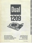 Dual 1209 Mode d'emploi