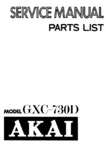 Akai GXC-730 D • Manuel de service