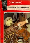 Grundig Technische informationen 1963 - 2