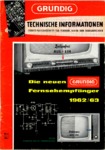 Grundig Technische informationen 1962 -  5