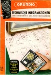 Grundig Technische informationen 1960 -  1