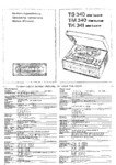 Grundig  TK / TS 340 De Luxe, TK 341 De Luxe, Manuel de service