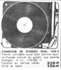 Dual 1010 S • Publicité Le Haut Parleur 1970