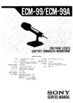 Sony ECM-99 Manuel de service