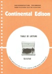 CONTINENTAL EDISON TD 9750