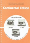 Continental Edison TD 9656, TD 9657, TD 9658, Manuel de service