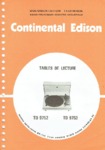 CONTINENTAL EDISON TD 9752 TD 9753