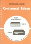 Continental Edison TU 9745 et TU 9746 Manuel de service