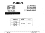 Aiwa CX-NAP1MK3, CX-NV800, CX-NX820 Manuel de service