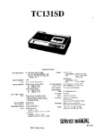 Sony TC-131 SD Manuel de service
