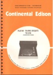 Continental Edison TD 1450 - Garrard 86 SB • Manuel de service