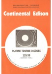 Continental-Edison - Garrard 125 SB • Manuel de service