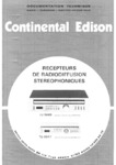 Continental Edison  TU 9041 et TU9049 Manuel de service