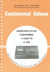 Continental Edison LE 9660 Manuel de service