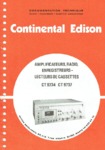 Continental Edison CT 9734 et CT 9737 • Manuel de service